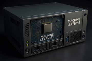 Obraz premium An image of machine learning server. 