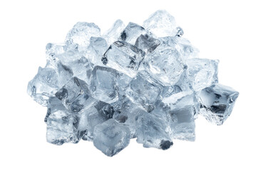 Obraz premium Close-up of a cluster of ice cubes