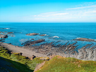 rocky shore of the Arctic Ocean without people
