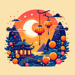 mid autumn festival background