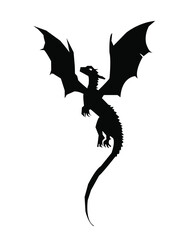 vector illustration of a dragon