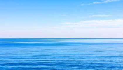 Obraz premium Calm blue ocean and sky