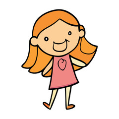 Smiling Child Character Cartoon Art
