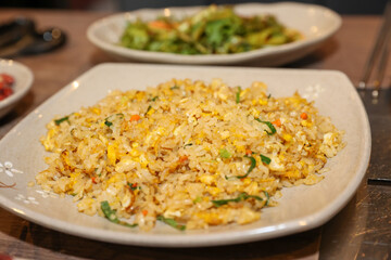 Chinese food. Egg fried rice