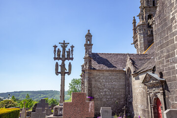 Parish close church of Loclemar, finistere, brittany, france