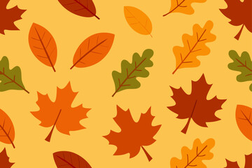 Naklejka premium autumn leaves background