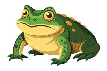 Charming Cartoon Frog Illustration A Delightful Depiction of Amphibian Beauty and Nature's Wonders in Artistic Form