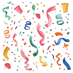 Vibrant Abstract Celebration Confetti Pattern