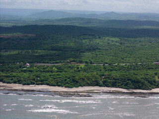 Rocky sea coastline beach