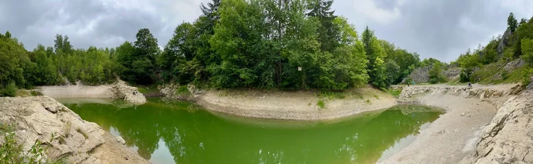 Fotobehang Palmboom Der Blaue See- ein künstlicher See zwischen Hüttenrode und Rübeland im Harz  © Jens