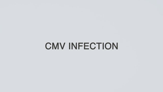 CMV infection word diagnosed with a stethoscope held in hand on a white background, illustrating viral infection, medical diagnosis, healthcare concept, and patient awareness