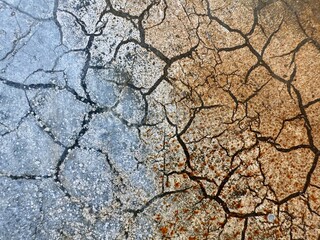 Vintage cracked wall texture with natural earthy colors. High quality photo