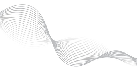 Fototapeta premium PrintAbstract vector background with black wavy lines modern