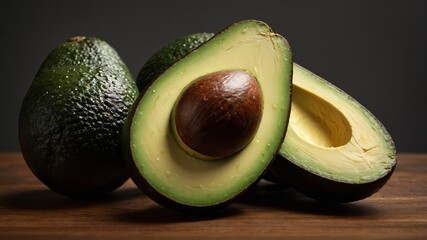 avocado cut in half
