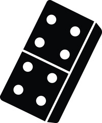 domino silhouette vector art illustration