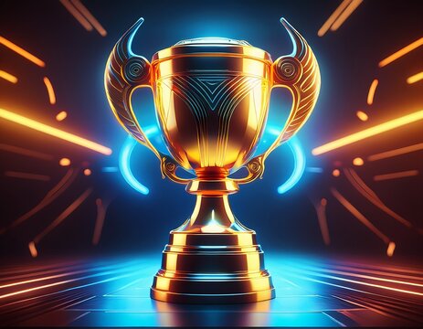 gold cup neon lights esports