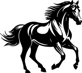 Minimalist Horse icon Elegant Animal
