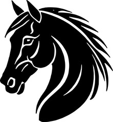 Minimalist Horse icon Elegant Animal
