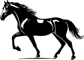 Minimalist Horse icon Elegant Animal
