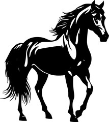 Minimalist Horse icon Elegant Animal
