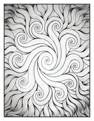 Relaxing Patterns Coloring Pages | Easy Mandala, Floral, Geometric & Abstract Designs for Stress Relief