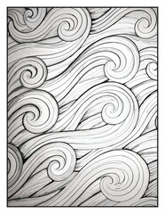 Fototapeta premium Relaxing Patterns Coloring Pages | Easy Mandala, Floral, Geometric & Abstract Designs for Stress Relief