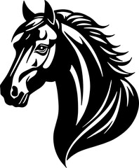 Minimalist Horse icon Elegant Animal

