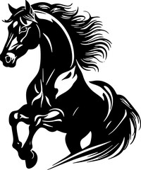 Minimalist Horse icon Elegant Animal
