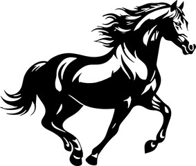Minimalist Horse icon Elegant Animal
