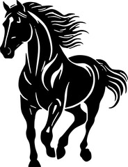 Minimalist Horse icon Elegant Animal
