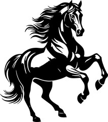 Minimalist Horse icon Elegant Animal
