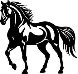 Minimalist Horse icon Elegant Animal
