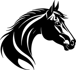 Minimalist Horse icon Elegant Animal
