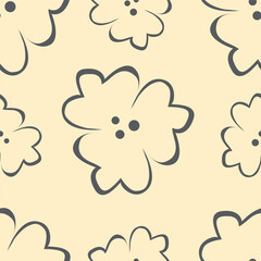 Abstract flower blooming design. Pattern with floral seamless. Grunge textured abstract art vector with flower and plants in watercolor style.