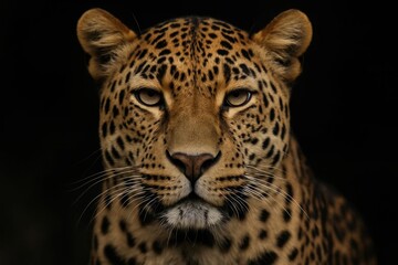 Naklejka premium Capturing the Essence of Power and Mystery in the Darkness