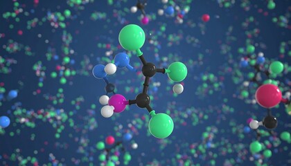 Molecular model of a chemical compound
