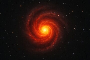Fototapeta premium A swirling galaxy in the vast expanse of space