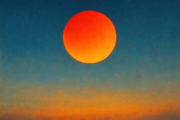 A Symphony of Orange and Blue Hues