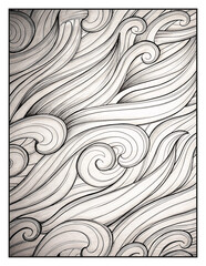 Fototapeta premium Relaxing Patterns Coloring Pages | Easy Mandala, Floral, Geometric & Abstract Designs for Stress Relief