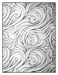 Fototapeta premium Relaxing Patterns Coloring Pages | Easy Mandala, Floral, Geometric & Abstract Designs for Stress Relief