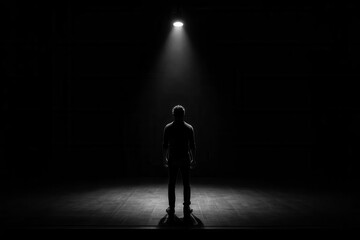 A Moment of Contemplation in the Darkness