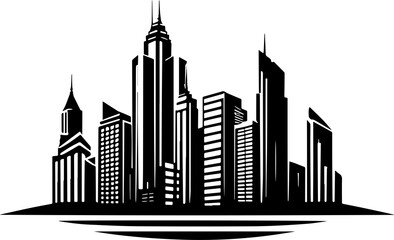 Obraz premium Minimalist building Concept City buildings idea 