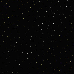 Abstract black background with many gold dots design