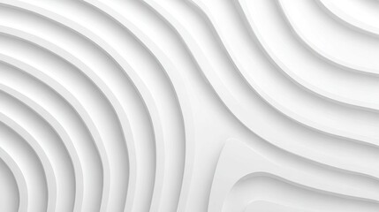 Fototapeta premium Abstract white curves in concentric layers.