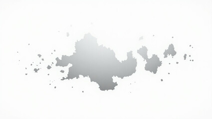 Obraz premium Abstract Ink Blot Background with Gray Splatters and Minimalist White Space for Creative Design