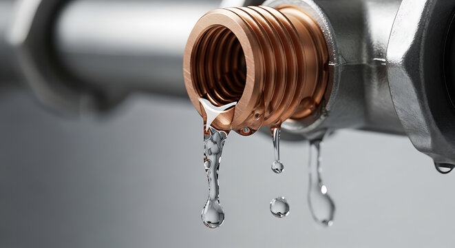 water dripping from faucet