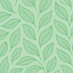 seamless pattern with leaves