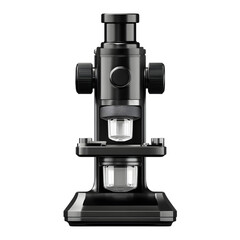 Fototapeta premium 3D Black Laboratory Microscope