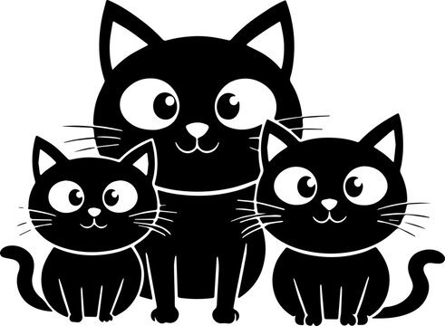 Minimalist Cat silhouette icon