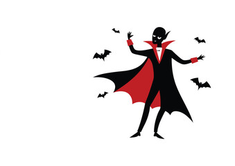 Vampire Disco Dancing Cartoon Funny Silhouette